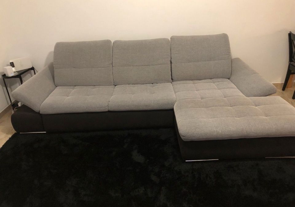 Polstergarnitur Santa Fe | XXL Sofa | Grau mit Schlaffunktion in Ahnatal