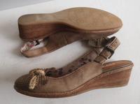 Damen Schuhe Sandaletten MJUS Gr 40 UK 6,5 braun Muster Leder Duisburg - Rheinhausen Vorschau
