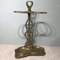 Schirmständer Messing im Jugendstil floral Italien Vintage Gold Nürnberg (Mittelfr) - Mitte Vorschau