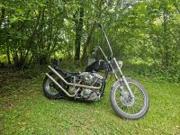 Harley Davidson mit Wishbone Rahmen, Shovel, Panhead Baden-Württemberg - Heubach Vorschau