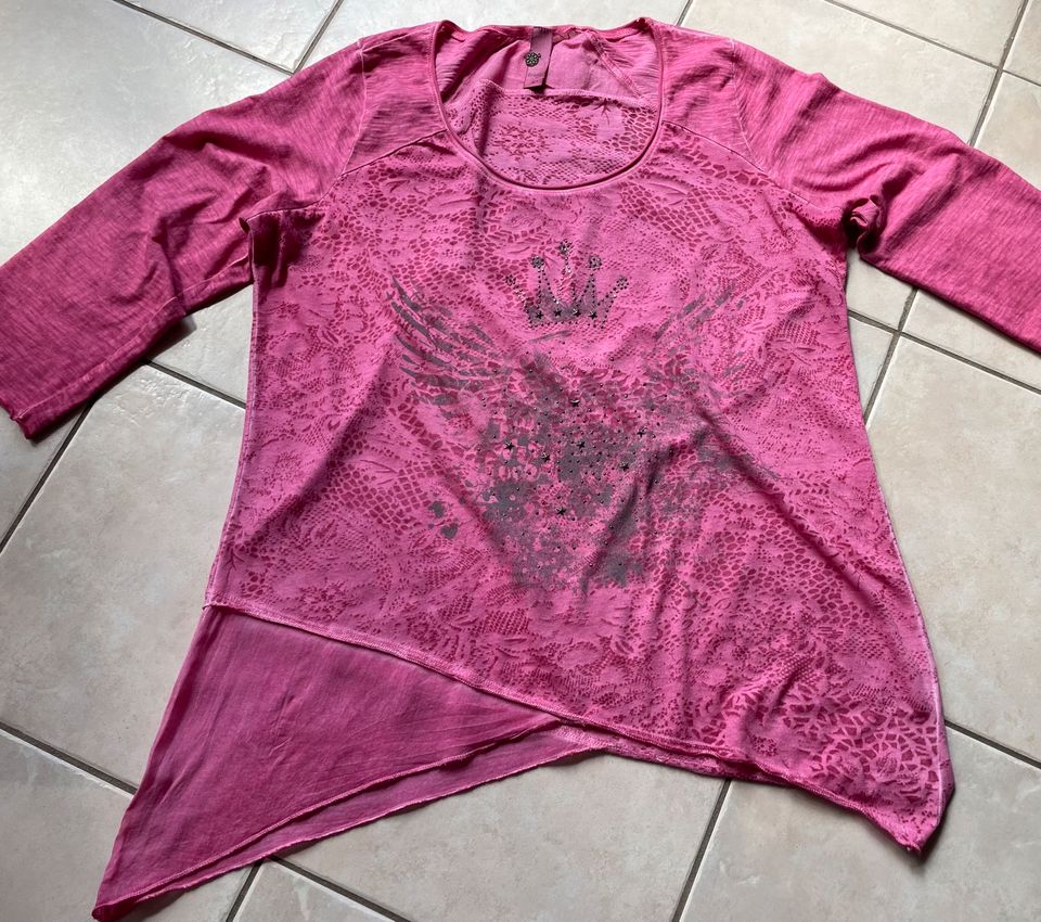❤️ Set 2 Tredy Basic Shirts pink+gelb L/XL in Twist
