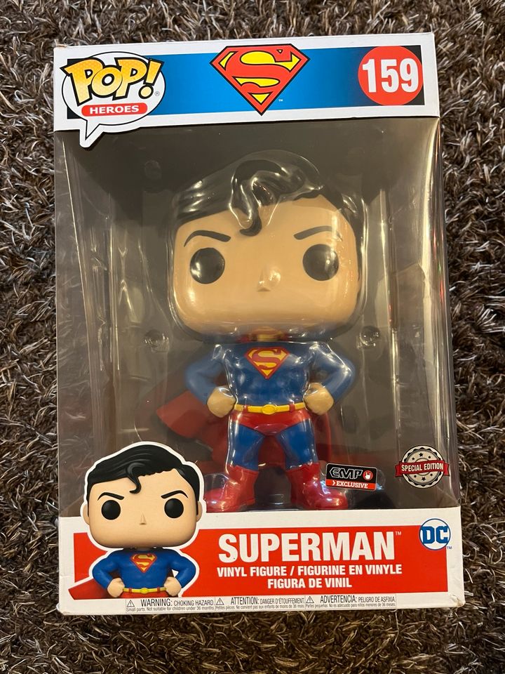 159 Superman DC Funko Pop EMP Exclusive Special Edition ca. 25 cm in Seggebruch