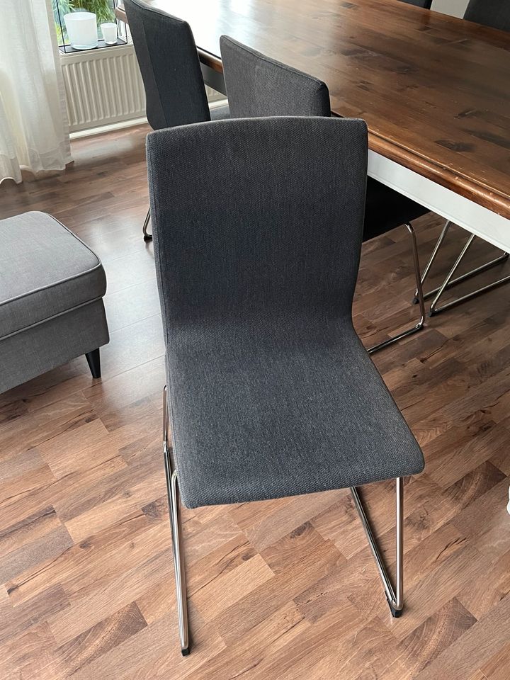 ❗️Noch 1 Woche❗️NP Stck 79€ 6 IKEA Stühle Stuhl Volfgang grau in Bad Salzuflen