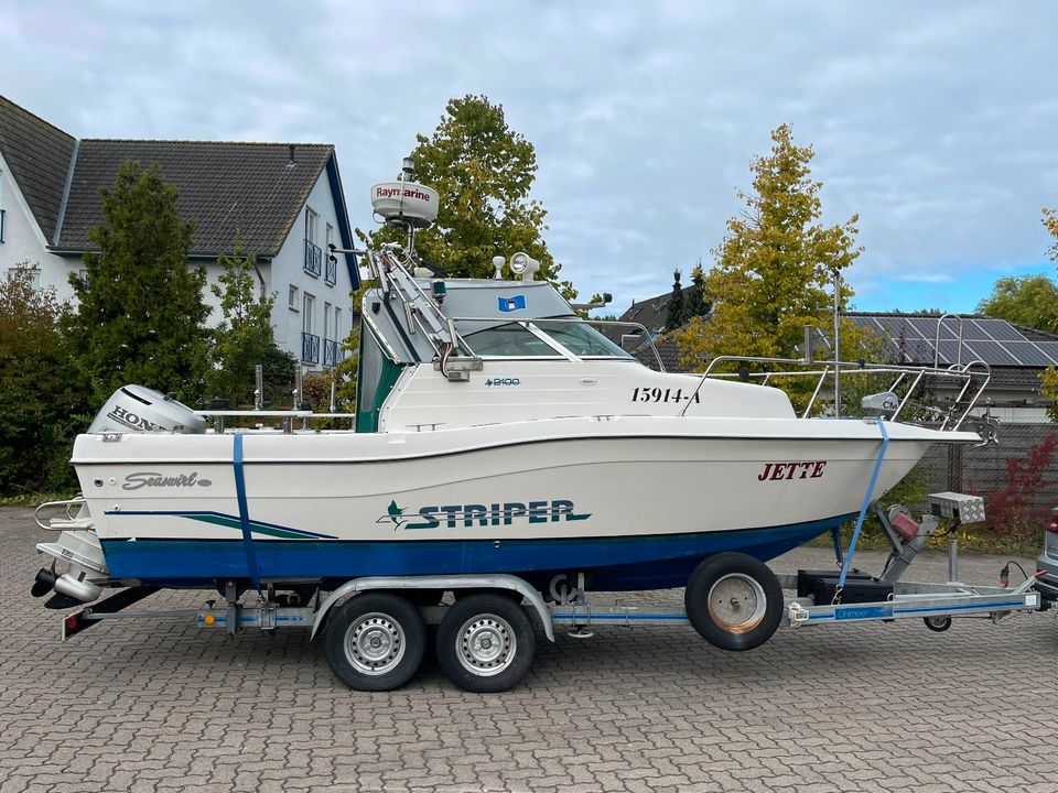 Trollingboot Motorboot Angelboot Seaswirl Striper 2100 + Trailer in Elmenhorst/Lichtenhagen