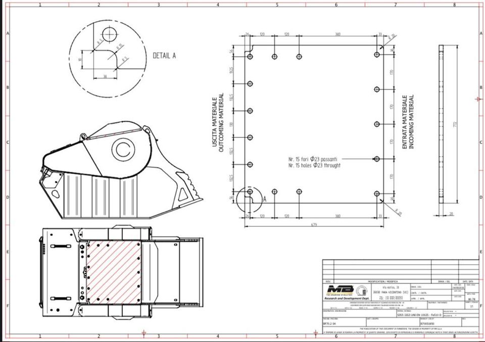 MS21/25 Schraubadapter Aufnahme, BF70 Brecherlöffel in Dörpen