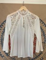 Bluse Shirt altweiß creme Spitze Heine 38 M Spitzenshirt Brandenburg - Potsdam Vorschau