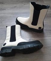 Rieker Stiefel Boots Creme/Schwarz Bayern - Coburg Vorschau