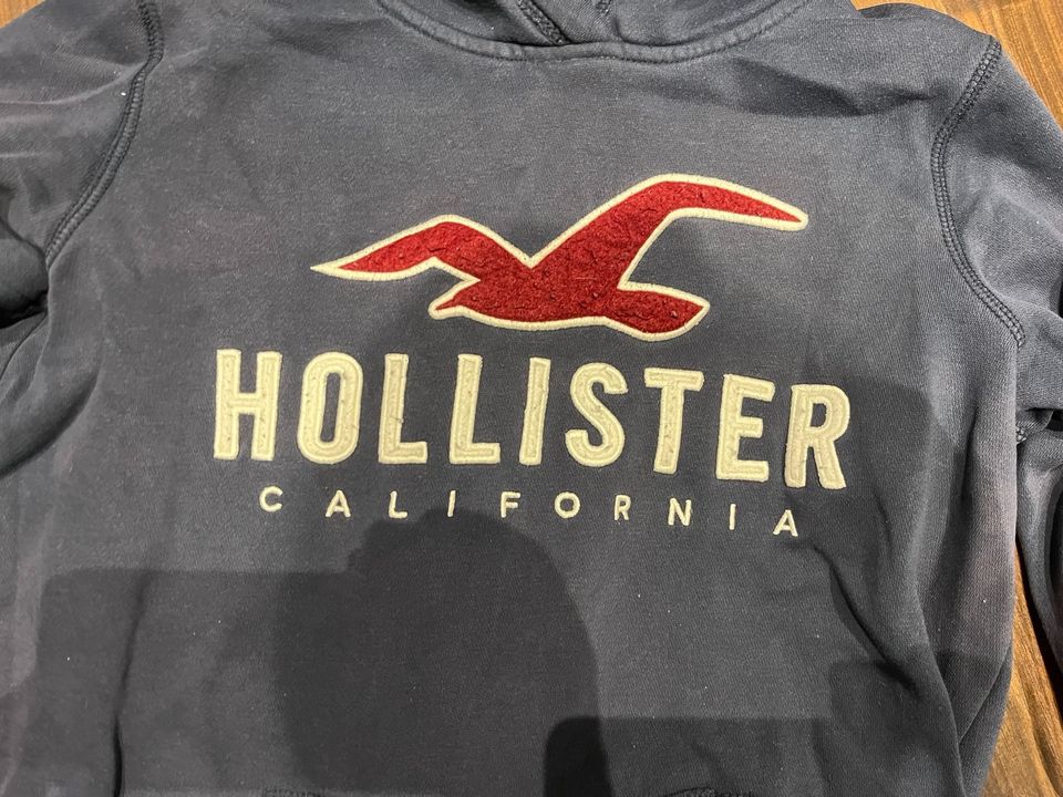 Hollister Damen Hoodie Pullover Pulli Sweatshirt blau XS 34 in Hemmingen