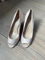Tod‘s Peeptoe Keilabsatz Pumps in hellbeige / Größe 40 Eimsbüttel - Hamburg Lokstedt Vorschau