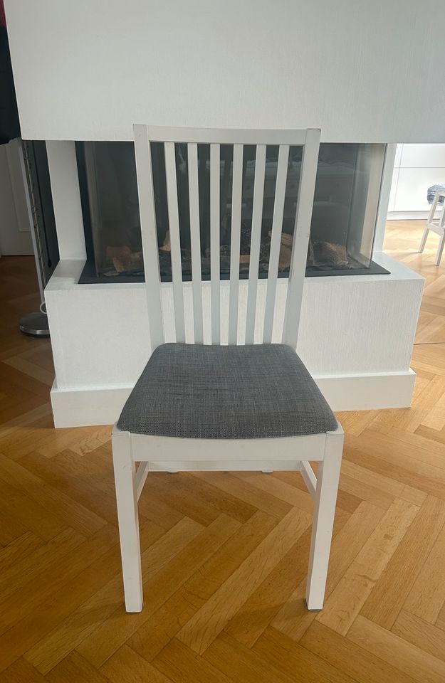 Norrnäs IKEA Stuhl weis grau 8 Stück vorhanden in Stuttgart