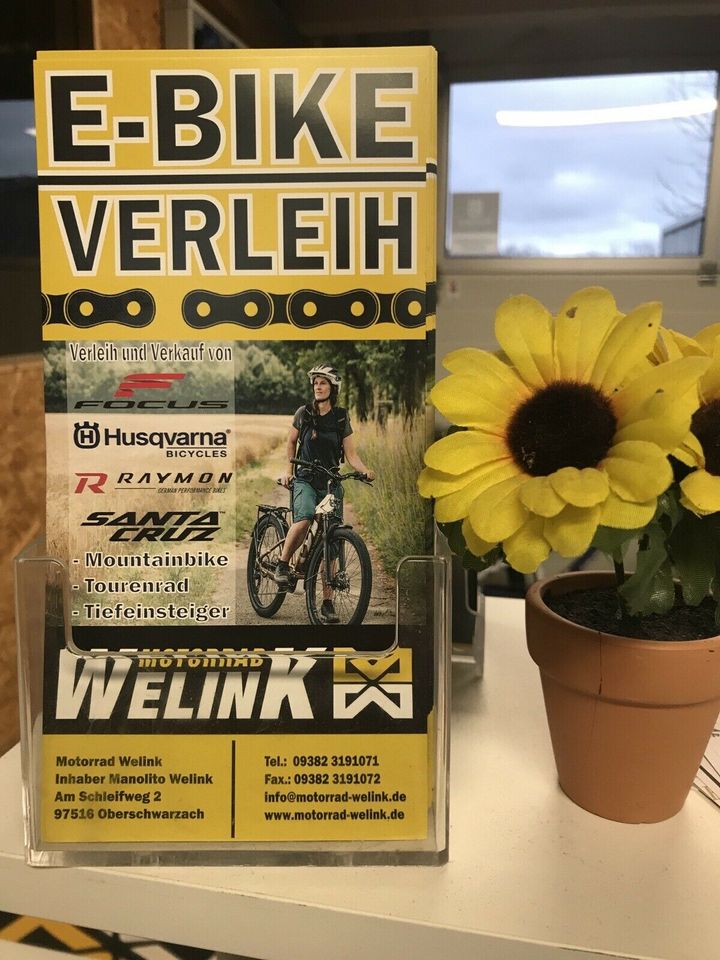 E-Bike Verleih Vermietung Radverleih Fahrradverleih in Oberschwarzach