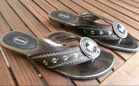 Schlappen Zehentrenner Flip Flops silber dunkelgrau Gr. 41 *Neu Nordrhein-Westfalen - Euskirchen Vorschau