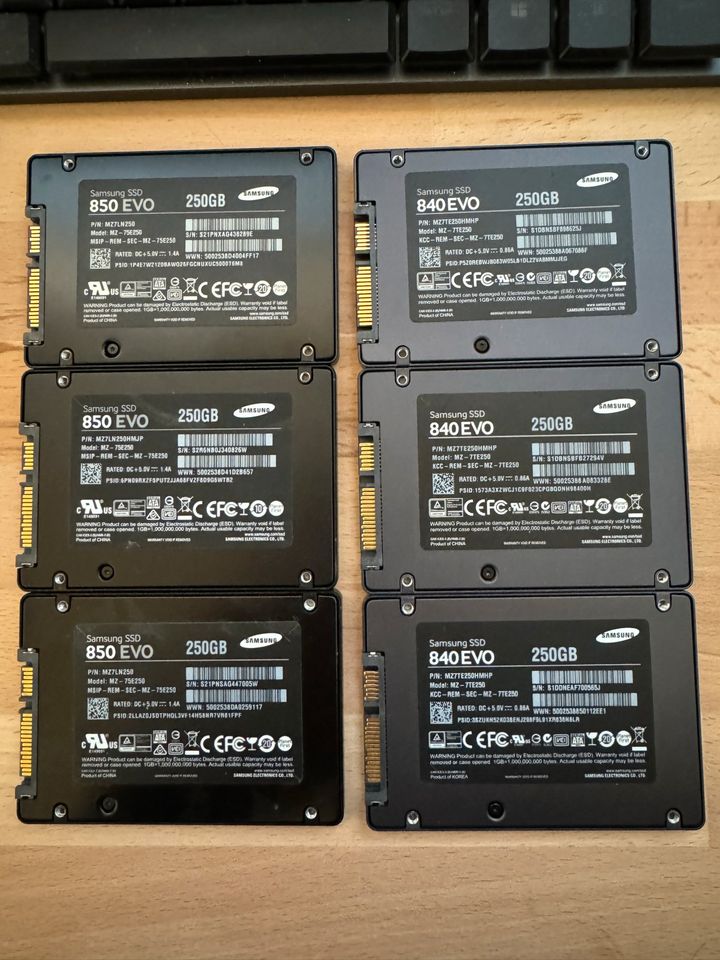 Samsung 850 EVO SSD 250 GB in Odenthal