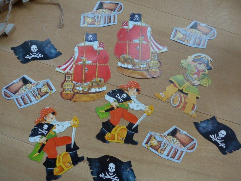 Kindergeburtstag,Piratengeburtstag,Girlande,Tattoo, Masken Kerzen in Freinsheim