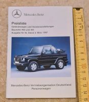 Mercedes Benz 1997, W463 W461 Preisliste Daimler Daimlerchrysler Kr. München - Unterschleißheim Vorschau