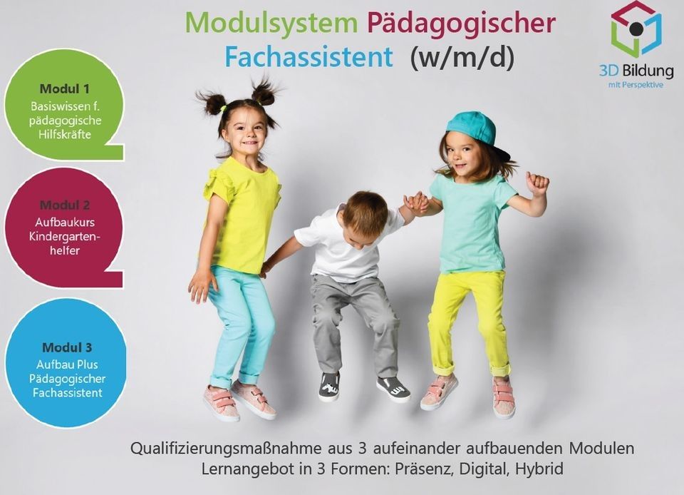 Weiterbildung zur pädagogischen Fachassistentin (m/d/w) in Berlin