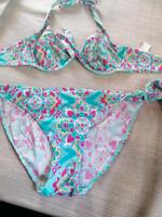 hunkemüller Bikini türkis mit Blumen Gr M Bayern - Augsburg Vorschau