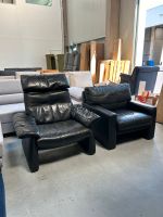 Inkl. Lieferung Sessel ERPO 2 Stück Echtleder Sofa Couch Schwarz Berlin - Neukölln Vorschau