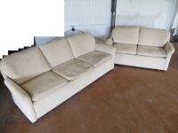 Sofa Couch 3er und 2er gute Qualität Stoff hell guter Zustand Nordrhein-Westfalen - Lüdenscheid Vorschau