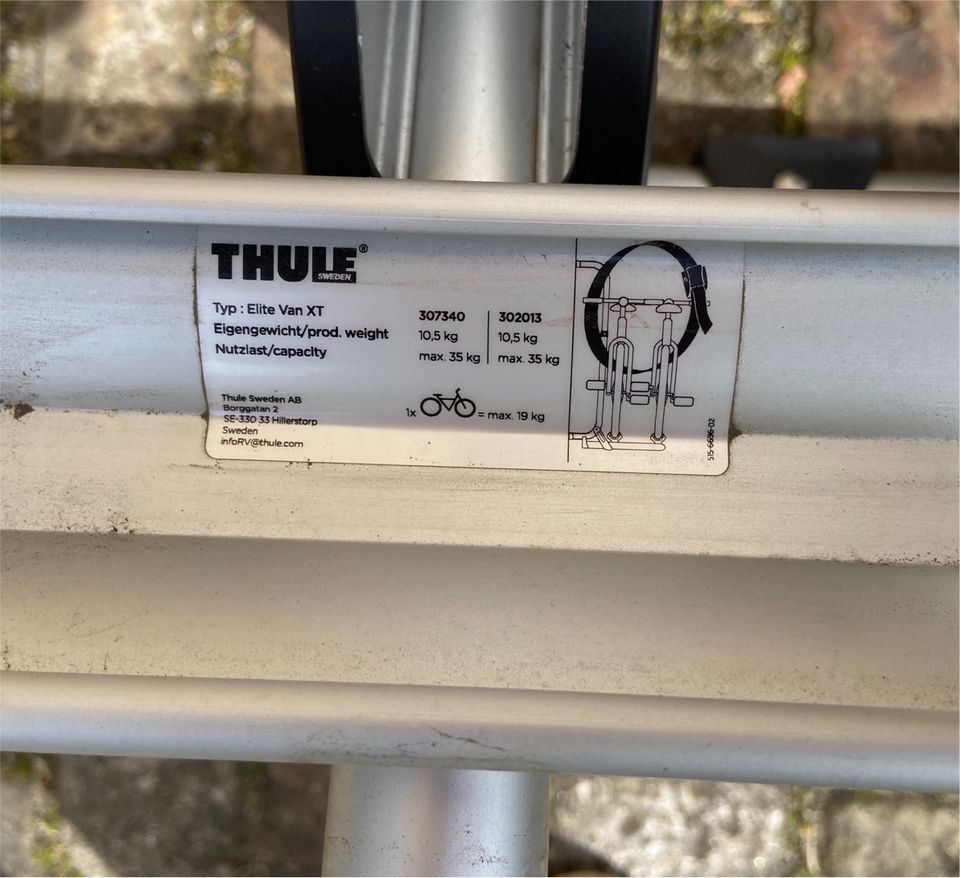 Thule Fahrradträger Elite Van XT in Unterensingen