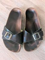 Birkenstock braun/grün Lack Leder 39 Baden-Württemberg - Waldbronn Vorschau