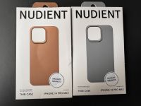 NUDIENT 2x thin case iPhone 14 pro Max grau und beige Nordrhein-Westfalen - Willich Vorschau
