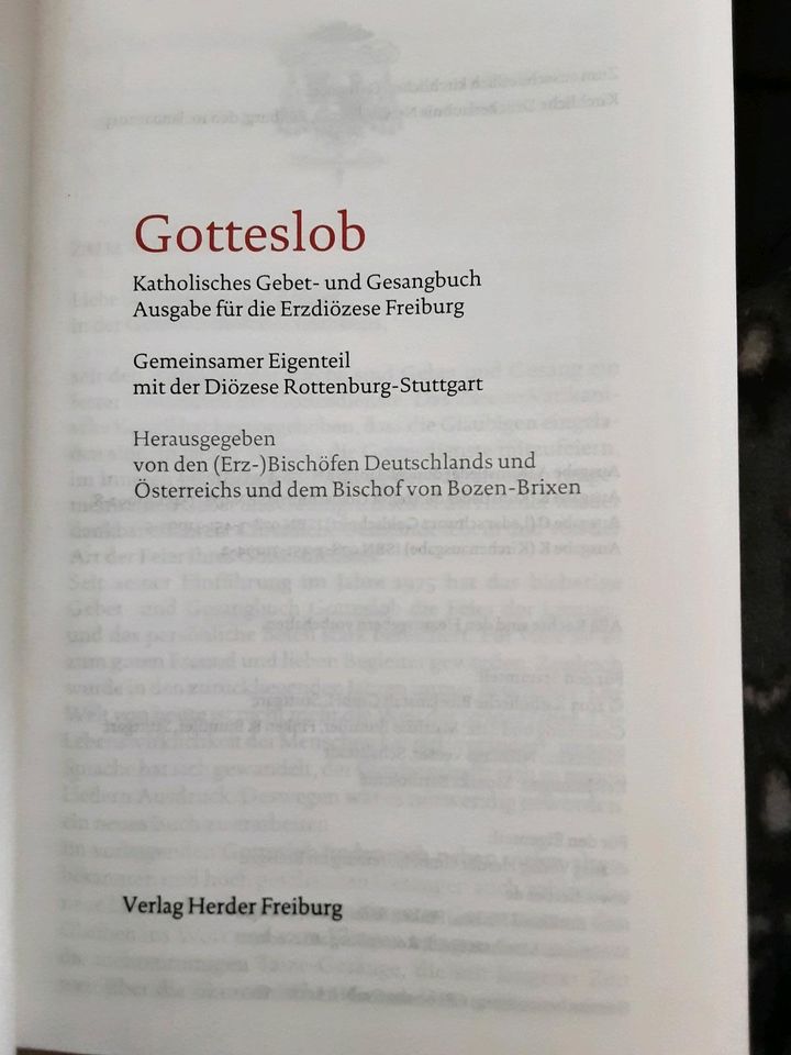 Neues Gotteslob kath.Gebet- und Gesangbuch in Gaienhofen