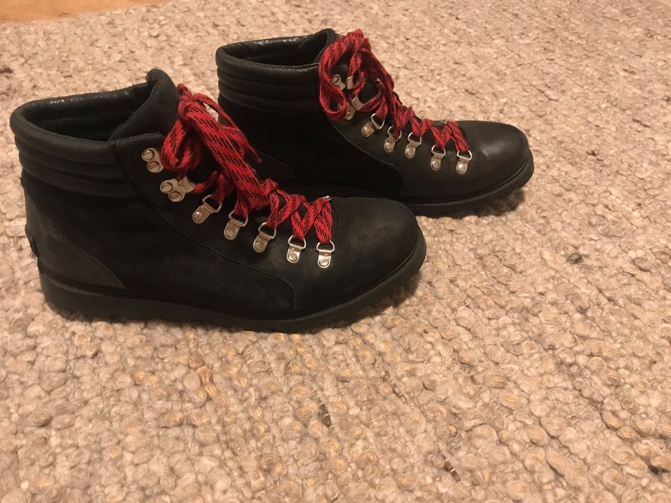 Sorel Damen Schuhe Boots Stiefel zum schnüren 41 schwarz Leder in Heidelberg