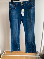 Sarah Kern Jeans Bootcut blau Gr. 44 Wide Leg München - Bogenhausen Vorschau