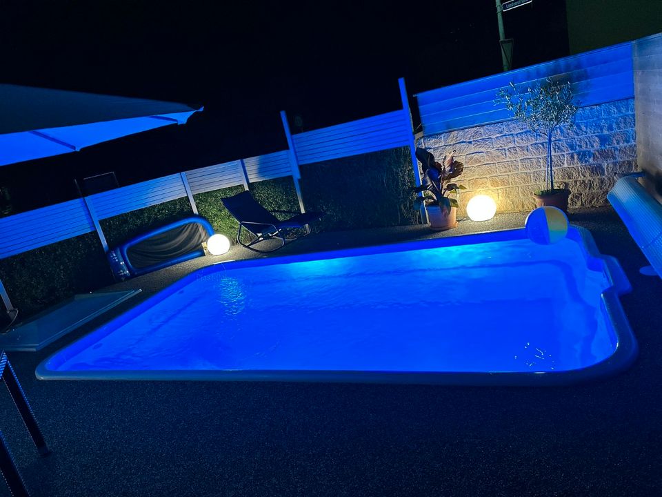 Gfk Schwimmbecken 5,10x3,00 mit der Ecktreppe, Pool mit TÜV in Görlitz