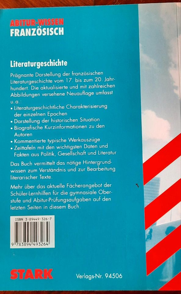 Französische Literaturgeschichte Abitur Wissen in Dortmund