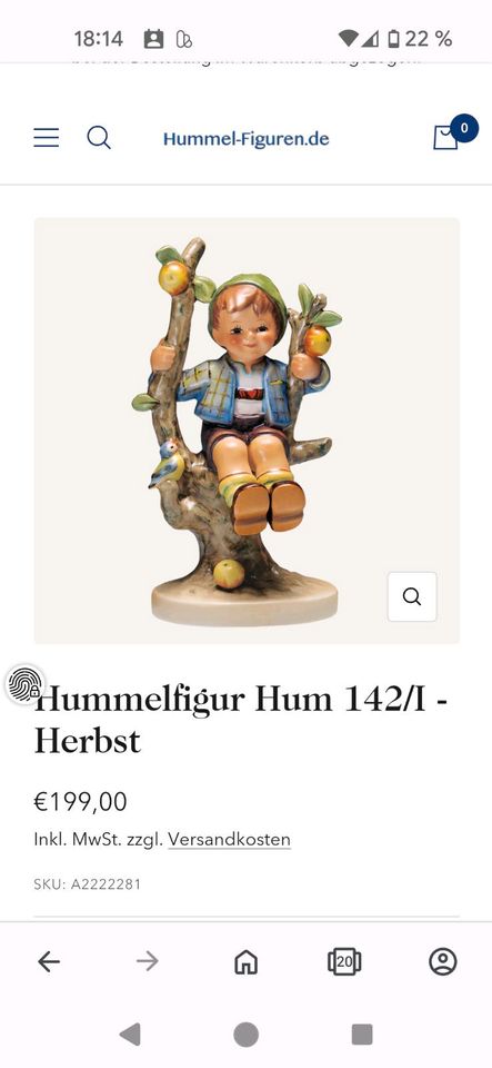 Hummel Figur 141/1 Frühling und 142/1 Herbst in München