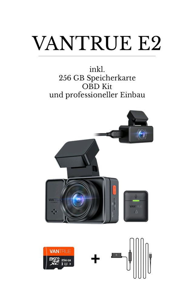 VANTRUE N5, N4, E3, E2, E1 DASHCAM MIT EINBAU in Dortmund