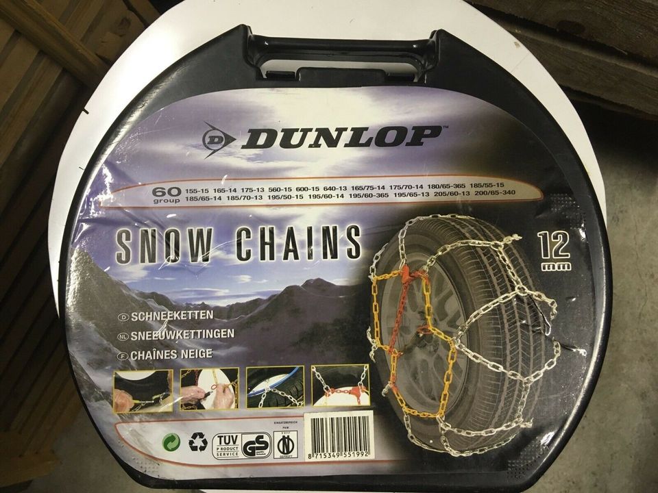 Schneeketten Dunlop 13, 14 Zoll 60 group in Schachdorf Ströbeck