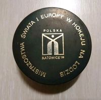 Eishockey Puck WM 1976 Rarität, made in Czechoslovakia Nordrhein-Westfalen - Enger Vorschau