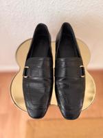 Mango Mokassins Loafer in Kroko-Optik in Schwarz Gold Bonn - Bonn-Zentrum Vorschau