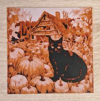 Exklusives Bild pumpkin cat limited edition PnW Katze strukturier Baden-Württemberg - Heddesheim Vorschau