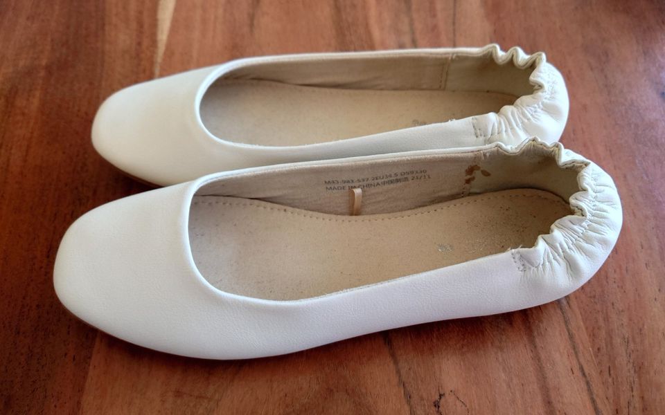 Next Ballerinas Gr. 34 off white / creme Neuwertig inkl. Versand in Grevenbroich