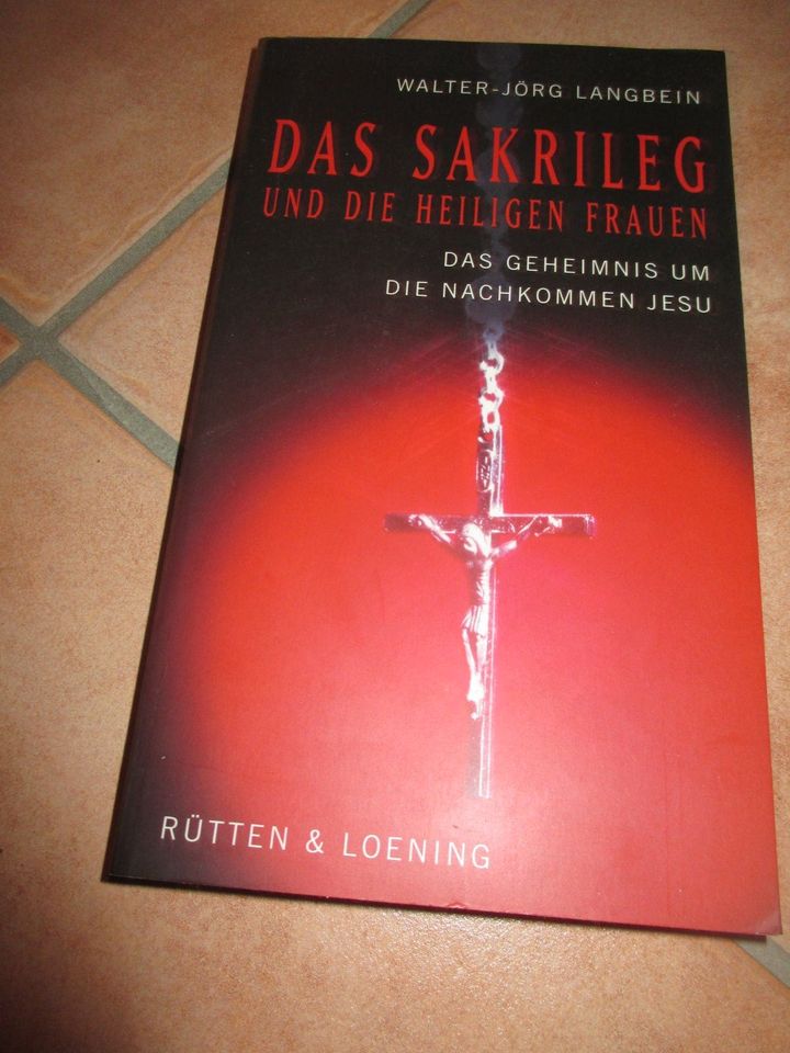 Das Sakrileg von Walter Jörg Langbein Buch Krimi Thriller in Pöttmes