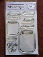 Stempel, Scrapbook forever, A6, Clear Stamps, Einmachglas Bayern - Wörth a. Main Vorschau