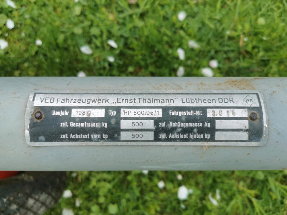 DDR Bootsanhänger HP 500 in Auma