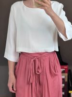 H&M Crop Top Shirt 38 S weiß Sommer wie neu Mecklenburg-Vorpommern - Stralsund Vorschau