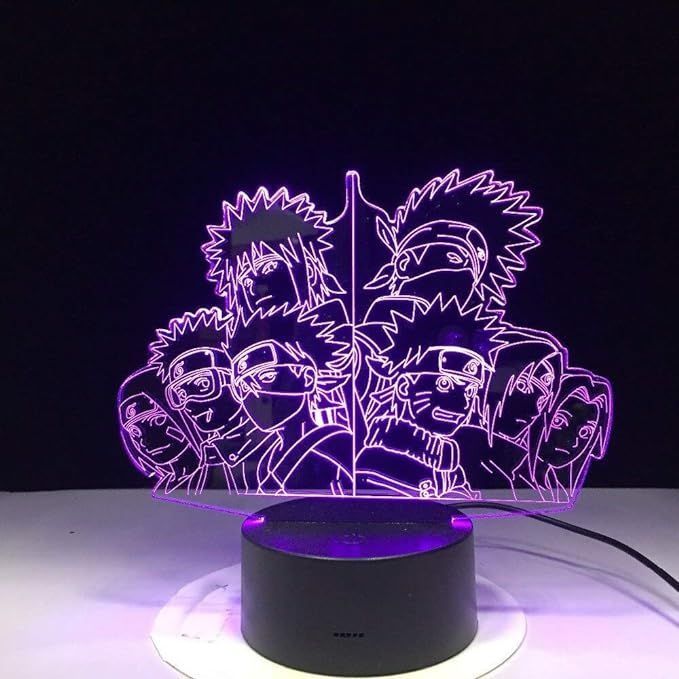 Naruto Team Mix 3D RGB LED Nachtlicht + Bonuslampe in Bad Oldesloe