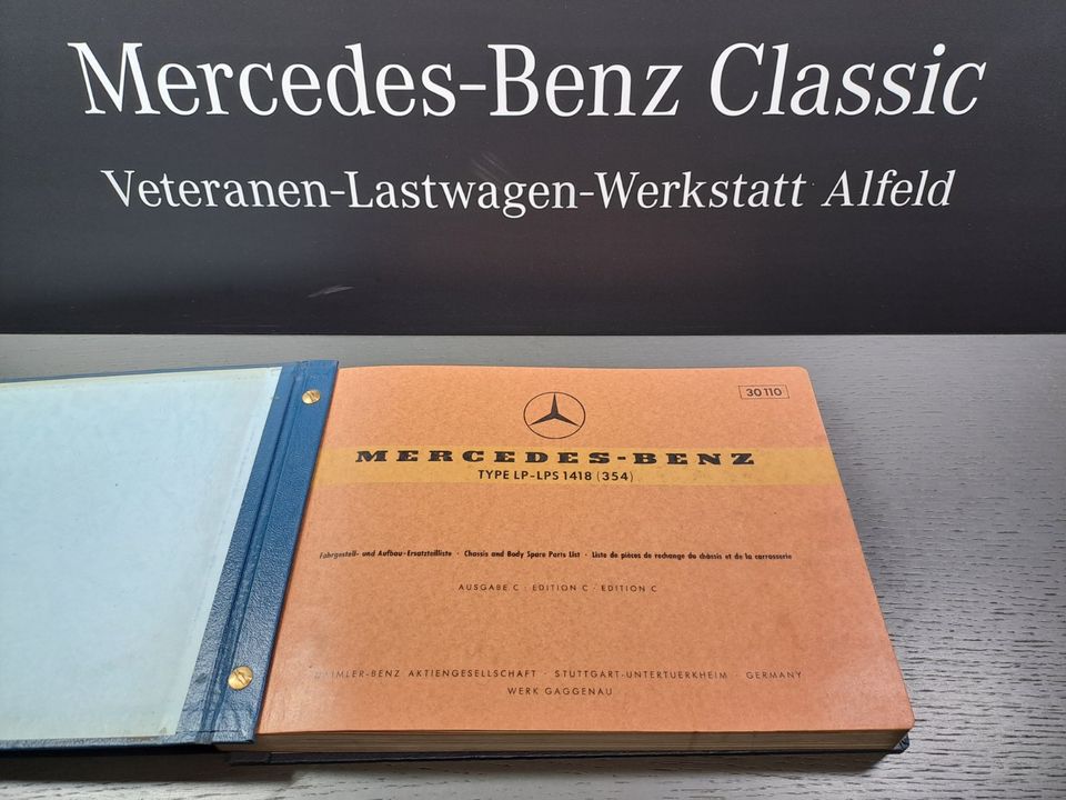 Mercedes Fahrgestell -und Aufbau-Ersatzteilliste Type LP-LPS 1418 in Alfeld (Leine)