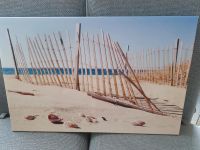 Leinwand Foto Bild: Strandlandschaft ,Zaun ,Muscheln Niedersachsen - Wennigsen Vorschau