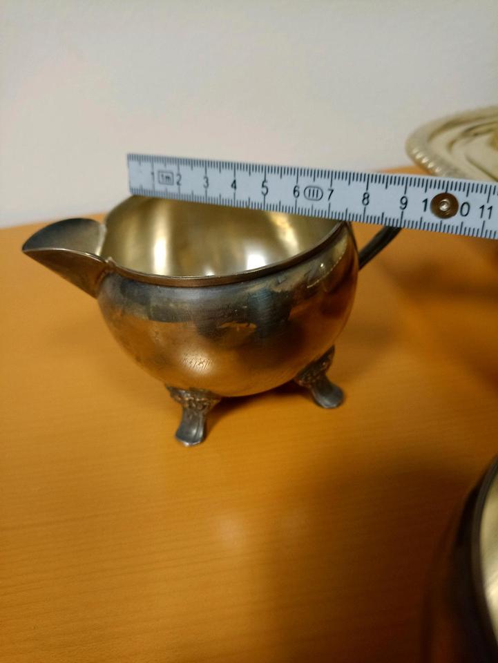 Konvolut versilberte (Silber?) Küchenutensilien - alt Handarbeit in München