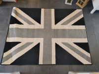 Teppich mit Union Jack Motiv grau/schwarz Bayern - Velburg Vorschau