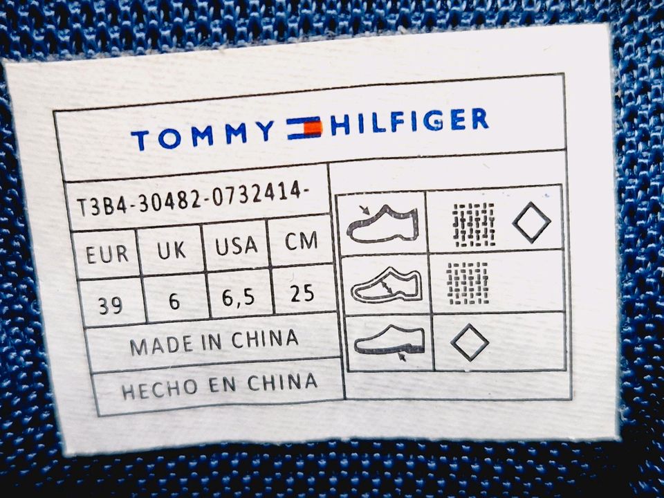 Tommy Hilfiger Low Green Gr. 39 / schnür Sehr gut T3B4-32074-0316 in Worms