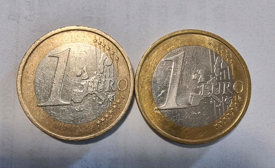 1 Euro münze 2002 Deutschland fehlprägung Marke D in Berlin