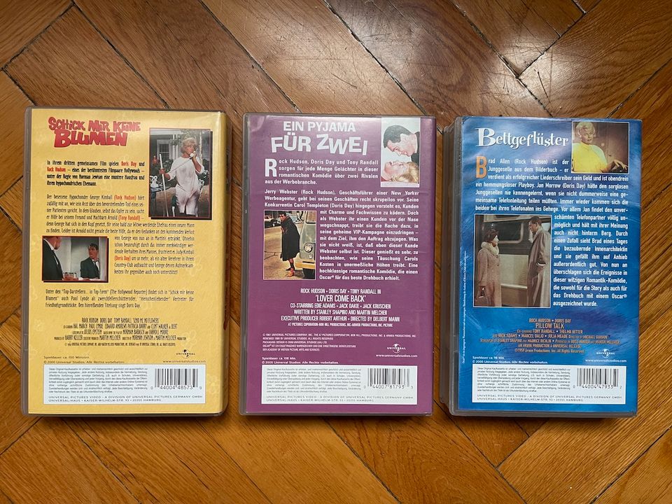 3 VHS Kassetten mit Filmen mit Doris Day und Rock Hudson in Berlin